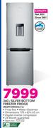 Samsung 360Ltr Silver Bottom Freezer Fridge RB29HWR3DSA U