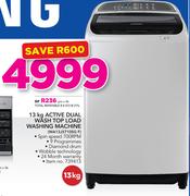 Samsung 13Kg Active Dual wash Top Load Washing Machine WA13J5710SG F