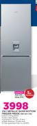KIC 336Ltr Metallic Silver Bottom Freezer Fridge KBF 634 1 ME