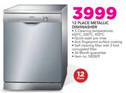 Bosch 12 Place Metallic Dishwasher