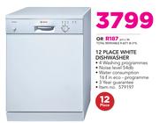 Bosch 12 Place White Dishwasher