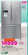 Hisense 536Ltr French Door Fridge/Freezer 720FS WD