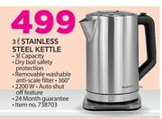 Brabantia 3Ltr Stainless Steel Kettle