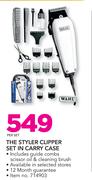 Wahl The Styler Clipper Set In Carry Case-Per Set