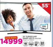Samsung 55" Curved UHD Smart LED TV 55KU7350