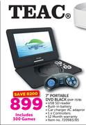 Teac 7" Portable DVD Black DVP-737B