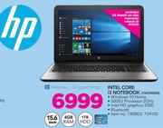 HP Intel Core i3 Notebook 15AY002NI