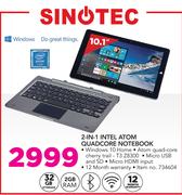 Sinotec 2 In 1 Intel Atom Quadcore Notebook