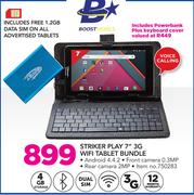 Boostmobile Striker Play 7" 3G WiFi Tablet Bundle
