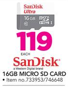 Sandisk 16GB Micro SD Card