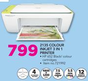 HP 2135 Colour Inkjet 3 In 1 printer