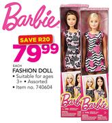 Barbie Fashion Doll-Each