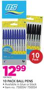 NS 10 Pack Ball Pens-Per Pack