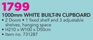 Ucan 1000mm White Built-In Cupboard