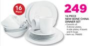 Mainstays 16 Piece New Bone China Dinner Set