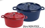 Mainstays 24Cm Non-Stick Die Cast Casserole-Each