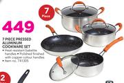 Mainstays 7 Piece Pressed Aluminium Cookware Set