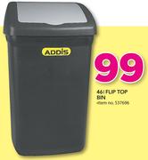 Addis 46Ltr Flip Top Bin