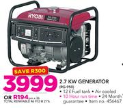 Ryobi 2.7Kw Generator RG-950