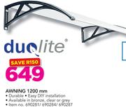Duolite 1200mm Awning