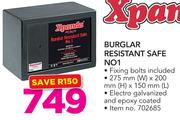 Xpanda Burglar Resistant Safe NO1