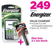 Energizer Value Charger-Per Pack
