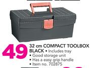 Big Jim 32Cm Compact Toolbox Black