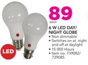 Eurolux 6W LED Day/Night Globe-Each