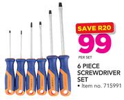 Fragram 6 Piece Screwdriver Set-Per Set