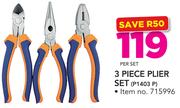 Fragram 3 Piece Plier Set P1403P-Per Set
