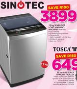 Sinotec 13Kg Silver Top Load Washing Machine T1311LS