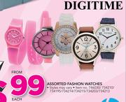 Digitime Assorted Fashion Waches-Each