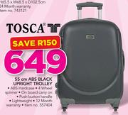 Tosca 55Cm ABS Black Upright Trolley