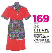 Ethnix 3 Piece Ladies Overall Set-Per Set