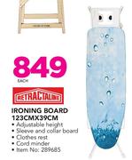 Retrataline Ironing Board-123cm x 39m