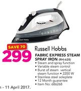 Russell Hobbs Fabric Express Steam Spray Iron RHI-628