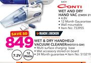 Black & Decker Wet & Dry Handheld Vacuum Cleaner WD7215-QW
