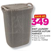 Knit Laundry Hamper Autum Harvest