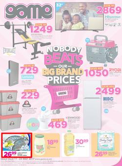 Game Zambia : Nobody Beats Our Big Brand Prices (11 May - 24 May 2017), page 1