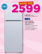 KIC 170Ltr White Top Freezer Fridge 518 1