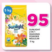 Sunlight 2 In 1 Washing Powder Regular-5Kg