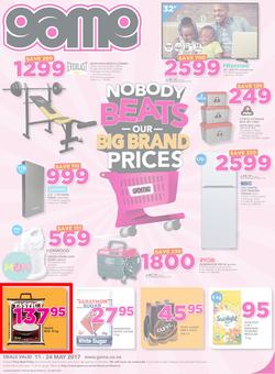 Game Namibia : Oshakati Nobody Beats Our Big Brand Prices (11 May - 24 May 2017), page 1