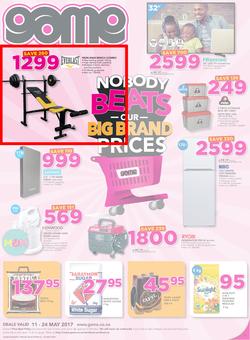 Game Namibia : Oshakati Nobody Beats Our Big Brand Prices (11 May - 24 May 2017), page 1