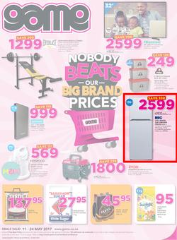 Game Namibia : Oshakati Nobody Beats Our Big Brand Prices (11 May - 24 May 2017), page 1