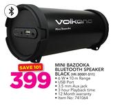 Volkano Mini Bazooka 6W Bluetooth Speaker Black VK-30001-S11