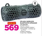 Volkano 6W Splash Wireless Bluetooth Speaker VK-30000-BK