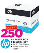 HP A4 White Paper Box-5X500 Sheet