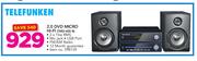 Telefunken 2.0 DVD Micro Hi-Fi TMD-400 B