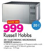 Russell Hobbs 20Ltr Electronic Microwave Mirror RHEM21L
