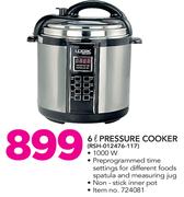 Logik 6Ltr Pressure Cooker RSH-012476-117